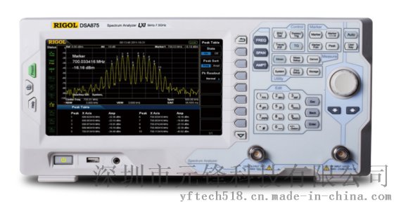 频谱分析仪 RIGOL DSA875/DSA832/DSA815/DSA832E/DSA710/DSA705/DSA1030A/DSA1030