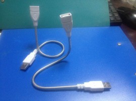 USB蛇管360度自由弯曲定型 金属USB软管 USB LED灯延长充电鹅颈管