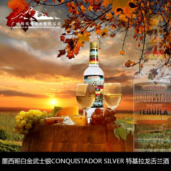 墨西哥白金武士银CONQUISTADOR SILVER 特基拉龙舌兰酒V-0070008
