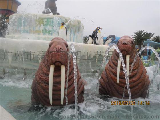 浙江海洋主题树脂海豹雕塑定做生产厂家