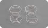 晶安生物J00400分格4分格细菌皿90mm3格细胞培养皿60mm细菌皿70mm一次性聚苯乙烯透明150mm