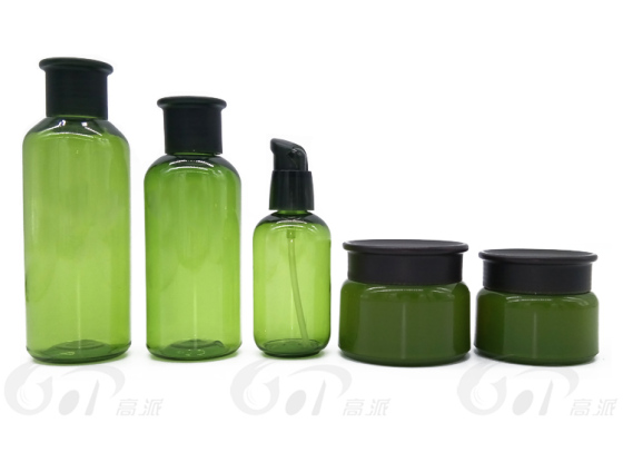 汕头高派公司专业生产化妆品洗护瓶套装，化妆品包装瓶