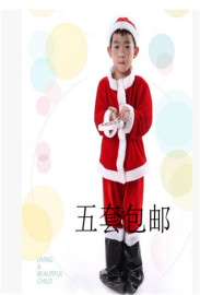 儿童圣诞服装 男女儿童圣诞节服饰 表演服套装童装圣诞老人演出服